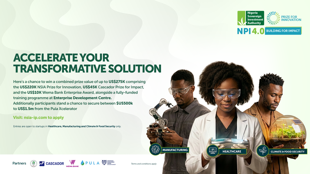 NSIA Invites Applications for the Fourth Edition of the NSIA Prize for Innovation (NPI 4.0)
